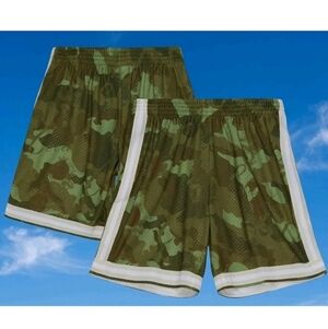 Mitchell&Ness Camo Ghost Green NBA Swingman Shorts 1985-86 Boston Celtics